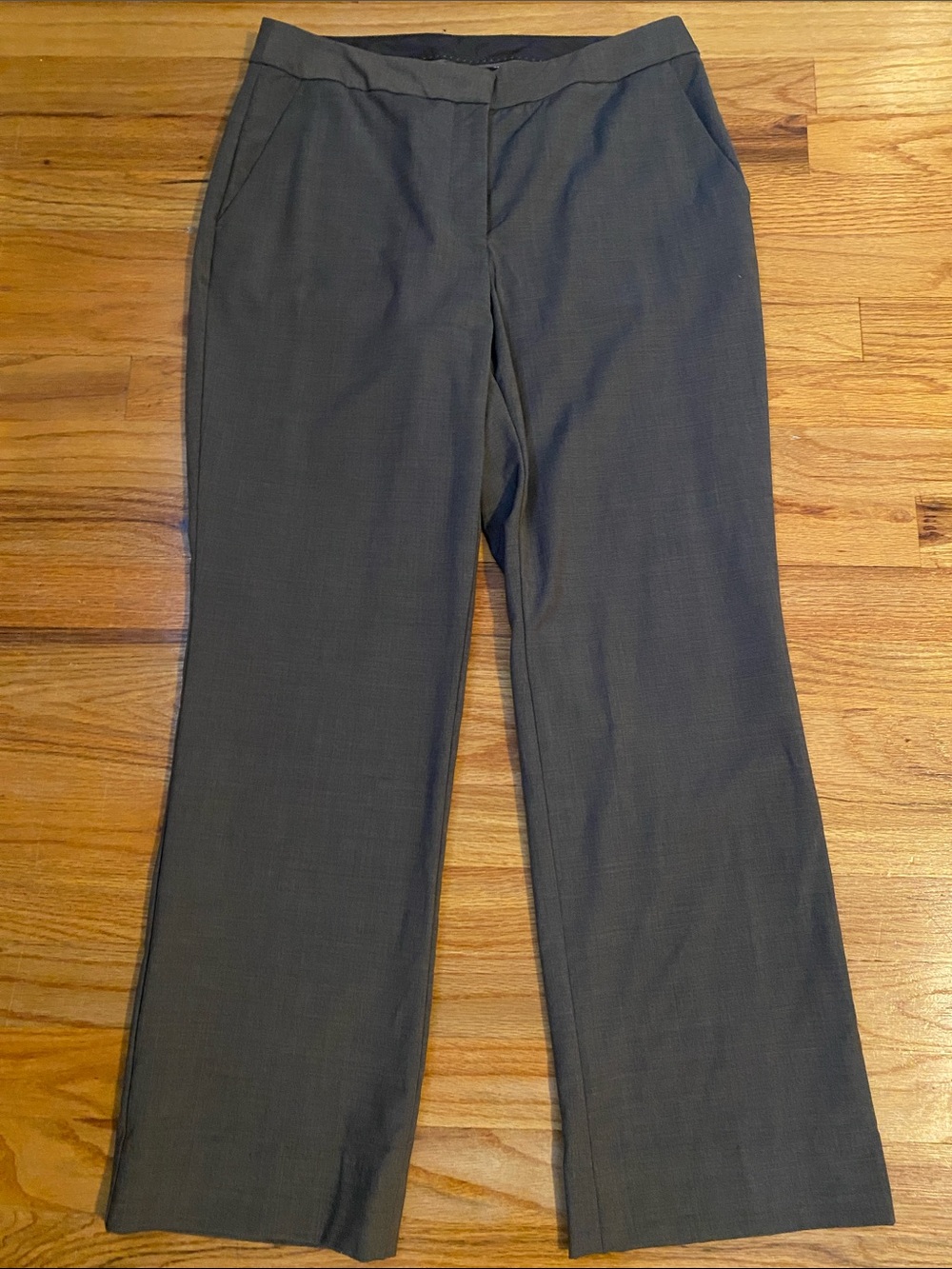Talbots Women’s Gray/Brown Dress Pants - Straight Leg